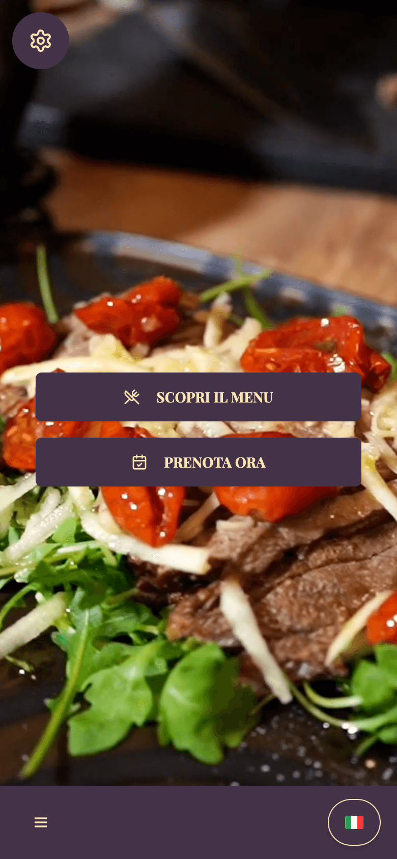 Screenshot mobile del sito I Carnivori