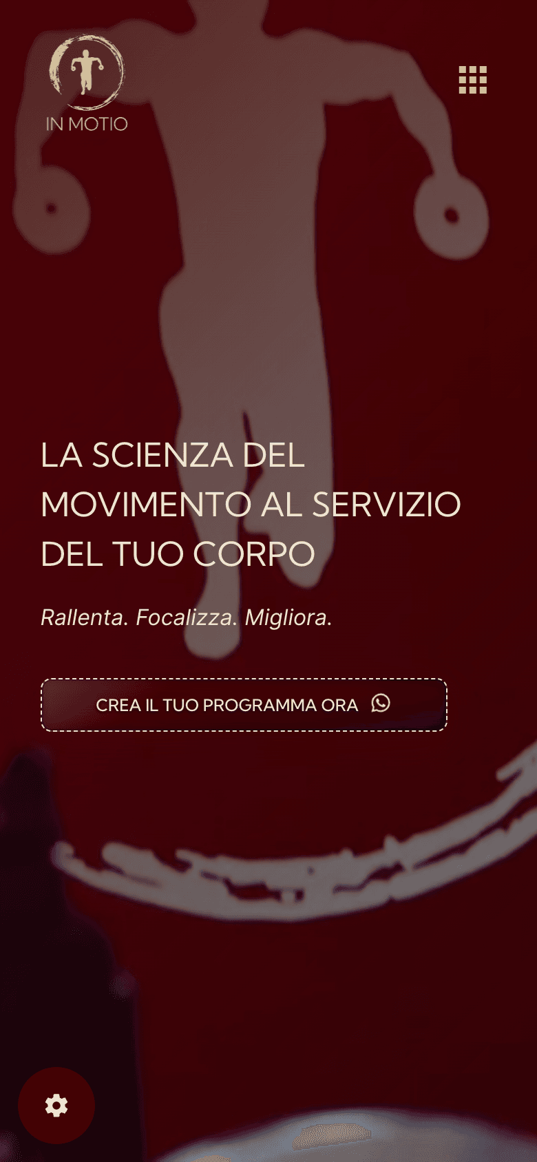 Screenshot del sito In Motio