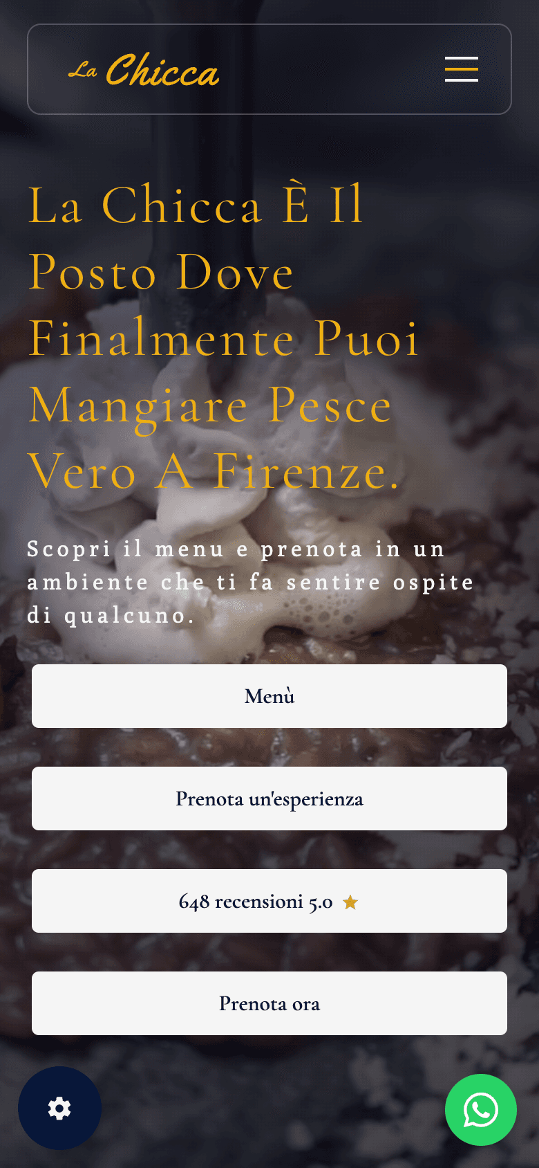 Screenshot del sito La Chicca